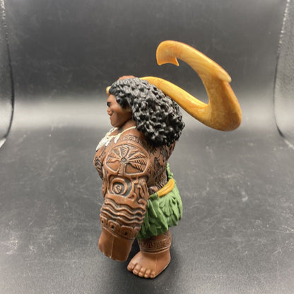 Walt Disney Moana Maui PVC Figure Jakks 4" Demi - God Fish Hook Preowned - toyscardscomics