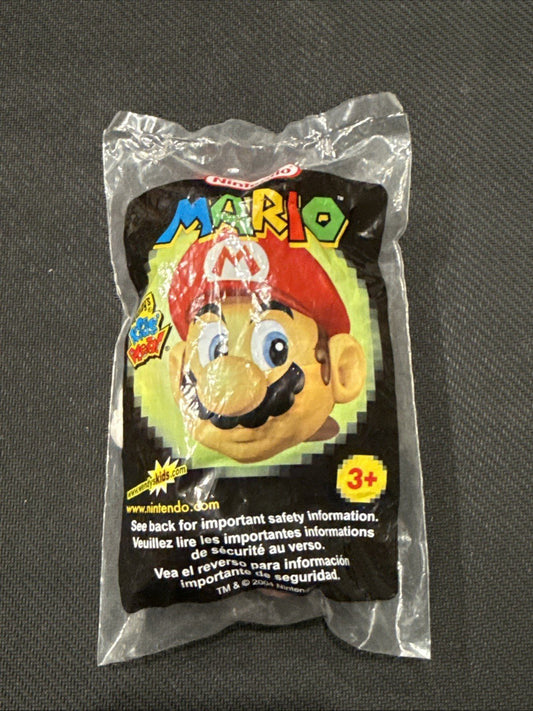 Wendy’s Mario Plush 2004 Nintendo Super Mario 5” Toy Figure Kids Meal Sealed New - toyscardscomics