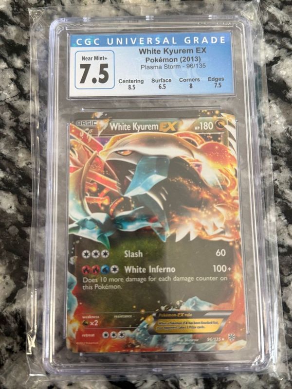 White Kyurem EX Pokemon (2013) - toyscardscomics