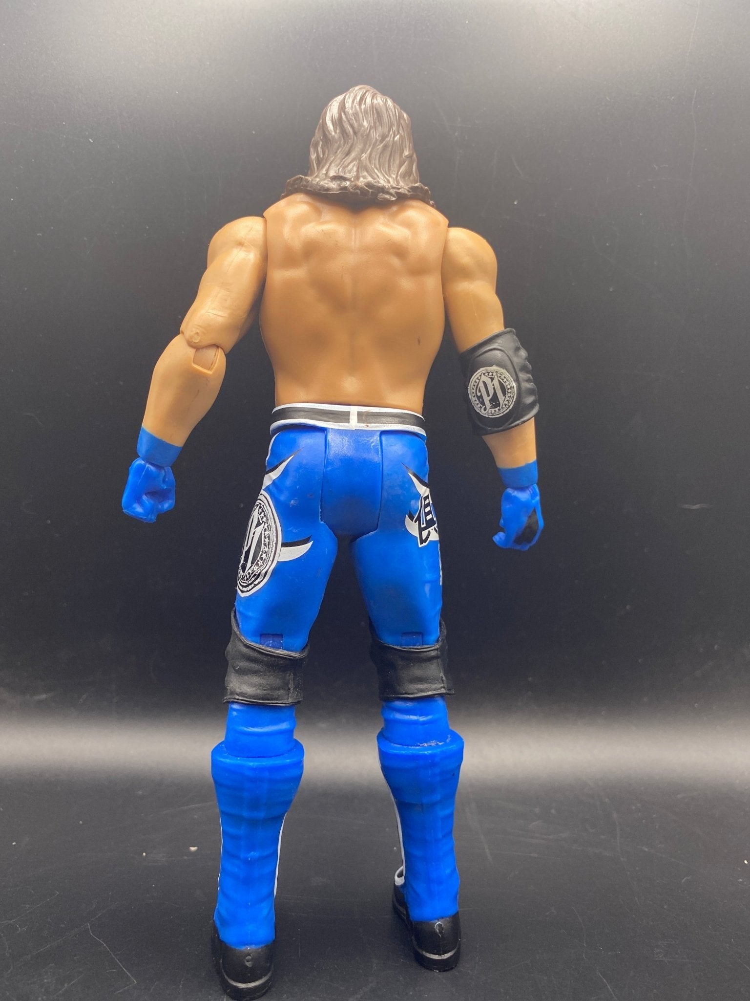 WWE 2017 Mattel Basic Series 101 AJ Styles Wrestling Action Figure Blue Pants - toyscardscomics